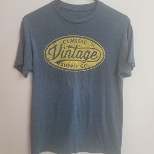 SONOMA Classic Vintage Supply Co men's women's t-shirt small blue heather